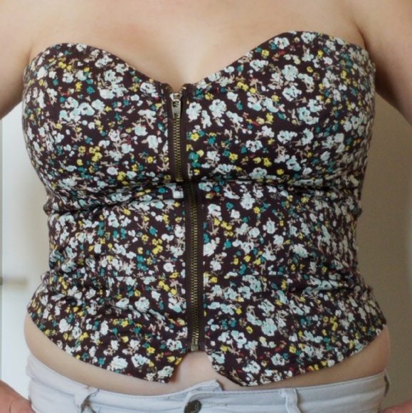 American Rag Tops - Floral Bustier by American Rag